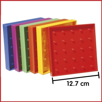 edxeducation Double-Sided Geoboard Set for Kids 3+
