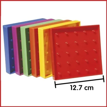 edxeducation Double-Sided Geoboard Set for Kids 3+