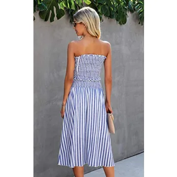 Angashion Women's Floral Crop Top Maxi Skirts Set 2 Piece Outfit Dress