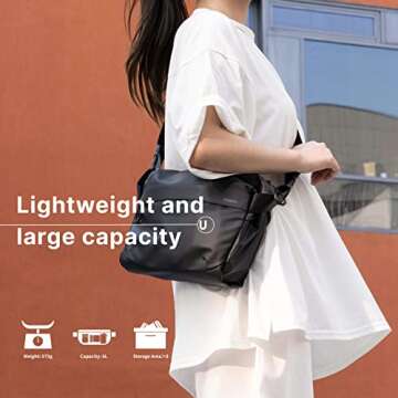 ULANZI Versatile Camera Shoulder Bag 6L Photography Travel Messenger Bag Accessories Portable Travel...