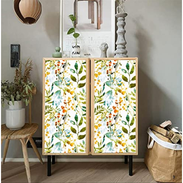 Blooming Wall Peel and Stick Watercolor Wallpaper