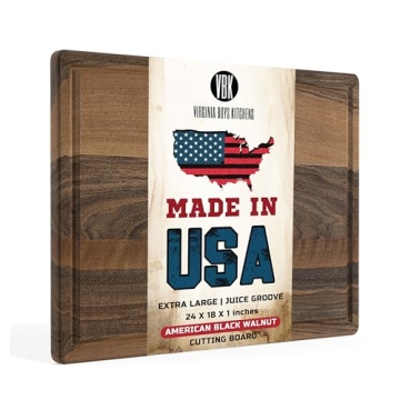 Extra Large Walnut Wood Cutting Board Made in USA