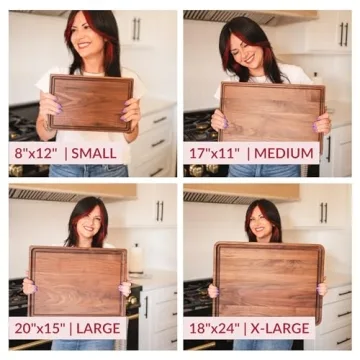 Extra Large Walnut Wood Cutting Board Made in USA