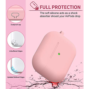Stylish AirPods Pro Case with Cute Pom Pom Keychain
