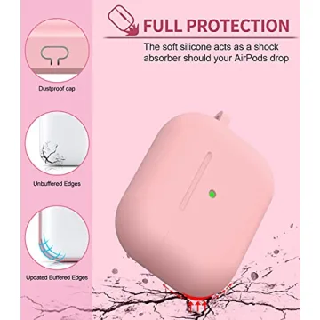 Stylish AirPods Pro Case with Cute Pom Pom Keychain