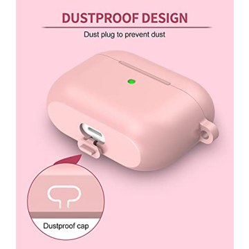 Stylish AirPods Pro Case with Cute Pom Pom Keychain