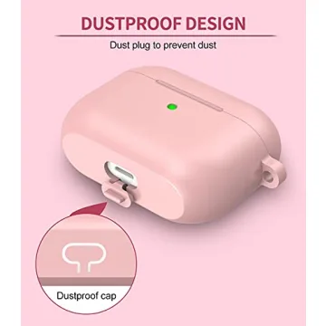 Stylish AirPods Pro Case with Cute Pom Pom Keychain