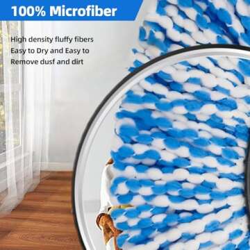 4 Pack Microfiber Mop Heads for O Ceda EasyWring System