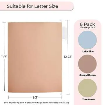 Y YOMA Cute Colored Accordion File Folders for Organizing