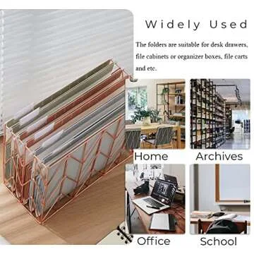 Y YOMA Cute Colored Accordion File Folders for Organizing