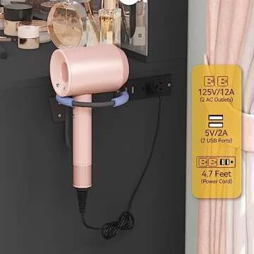 Elegant DWVO Makeup Vanity with LED Lights & Storage