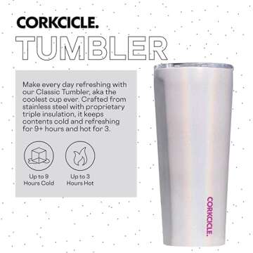 Corkcicle Sparkle Unicorn Insulated Tumbler - 24 oz