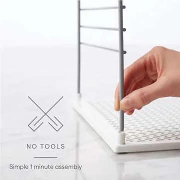 YouCopia UpSpace Cabinet Box Organizer, Adjustable Kitchen and Pantry Shelf for Plastic Wrap and Foil Storage, Large