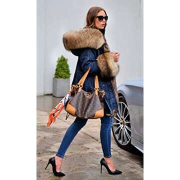 Warm Plus Size Hooded Parka Coat for Women - Aofur