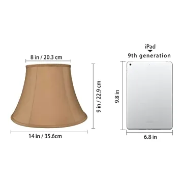 Royal Style Medium Lamp Shades - Natural Linen Elegance