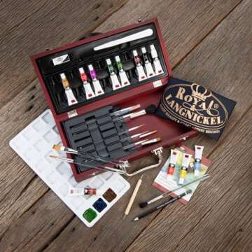 Royal & Langnickel Watercolor Painting Box Set for Artists