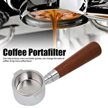 Elevate Espresso with Ladieshow 51mm Wood Portafilter