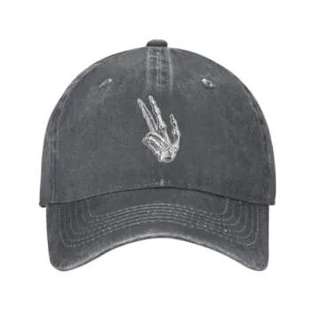 Adjustable Halloween Skeleton Hands Baseball Cap for Fun Style