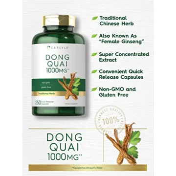 Carlyle Dong Quai Capsules for Menstrual Health 1000mg