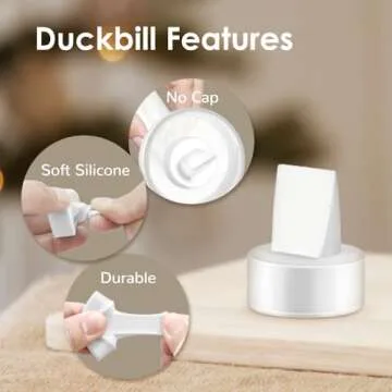 Maymom Pump Parts Compatible with Spectra S1 Spectra S2 Spectra Incl Duckbill Valve Replace Spectra Duckbill Valve Spectra S2 Replacement Parts Not Original Spectra Pump Parts (8 Duckbill 2 Membrane)