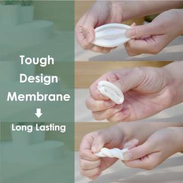 Maymom Pump Parts Compatible with Spectra S1 Spectra S2 Spectra Incl Duckbill Valve Replace Spectra Duckbill Valve Spectra S2 Replacement Parts Not Original Spectra Pump Parts (8 Duckbill 2 Membrane)