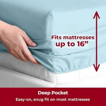 Mellanni Queen Sheets Set - Soft Cooling Bed Sheets