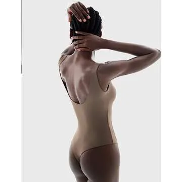 PUMIEY Women's Sleeveless Bodysuit - Chic Comfort & Style