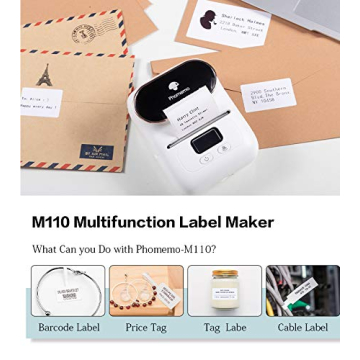 Phomemo M110 Portable Bluetooth Label Maker for Organizing