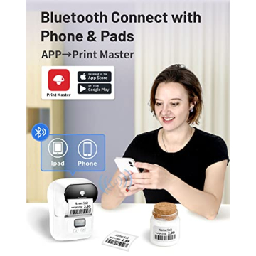 Phomemo M110 Portable Bluetooth Label Maker for Organizing