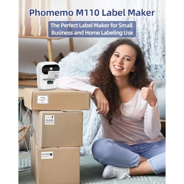 Phomemo M110 Portable Bluetooth Label Maker for Organizing
