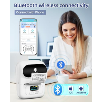 Phomemo M110 Portable Bluetooth Label Maker for Organizing