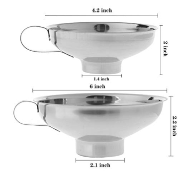 Stainless Steel Jam Jar Funnel for Easy Canning