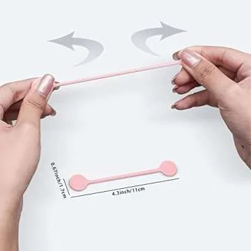 6pcs Magnetic Cable Ties Twist Ties, Cord Clips Holder, Cable Cord Organizer for Bundling and Organizing, Holding Stuff, Book Markers,Fridge Magnets, or Just for Fun, Assorted Color 4.65"