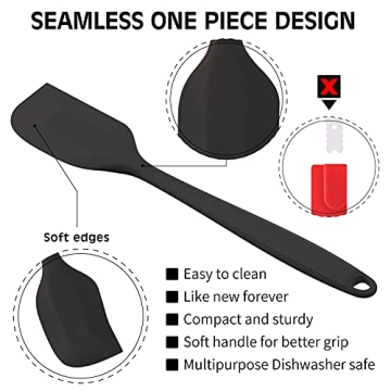 Premium Silicone Spatula Set - Heat Resistant Kitchen Utensils
