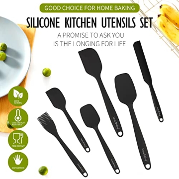 Premium Silicone Spatula Set - Heat Resistant Kitchen Utensils