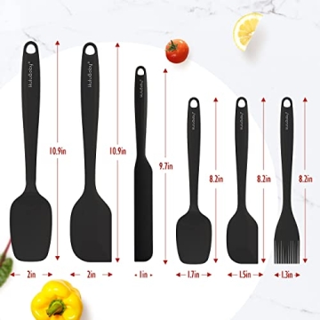 Premium Silicone Spatula Set - Heat Resistant Kitchen Utensils