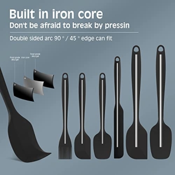 Premium Silicone Spatula Set - Heat Resistant Kitchen Utensils