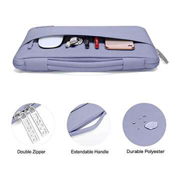 MOSISO Compatible with MacBook Pro 13 inch Case M2 2025, 2024, 2023-2016 A2338 M1 A2251 A2289 A2159 A1989 A1708 A1706, Plastic Hard Case&Bag&Keyboard Skin&Webcam Cover&Screen Protector, Lavender Gray