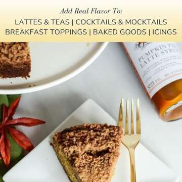 Sonoma Syrup Co Pumpkin Pie Latte Syrup 12.7 ounces - for Coffee and Cooking