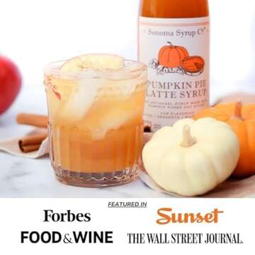 Sonoma Syrup Co Pumpkin Pie Latte Syrup 12.7 ounces - for Coffee and Cooking