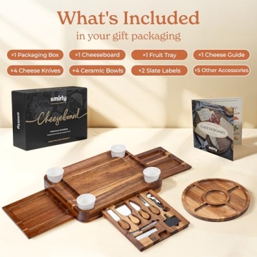 SMIRLY Large Charcuterie Board Set for All Occasions