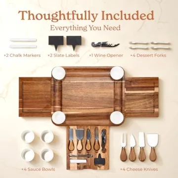 SMIRLY Large Charcuterie Board Set for All Occasions