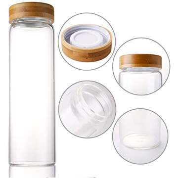 Lawei 10-Piece Glass Food Jars with Airtight Lids