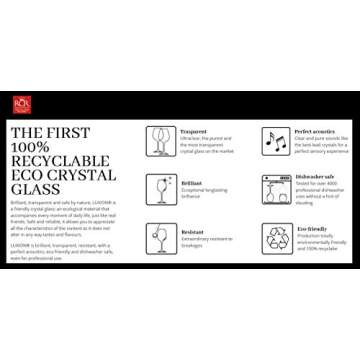 Elegant RCR Aria 6 Piece Crystal Wine Glass Set