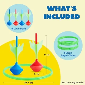 JOYIN Lawn Darts Game Set for All Ages - Glow Fun