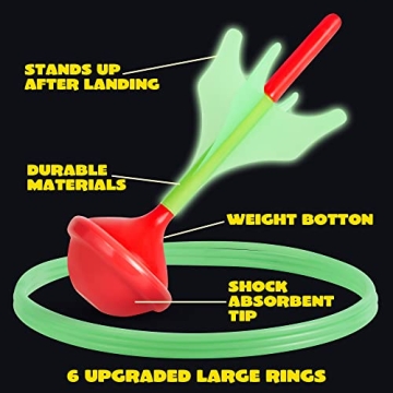 JOYIN Lawn Darts Game Set for All Ages - Glow Fun