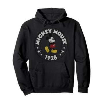 Disney Retro Mickey Mouse Pullover Hoodie for Cozy Nights