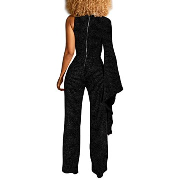 HannahZone Women's Elegant Sequin Jumpsuit Clubwear