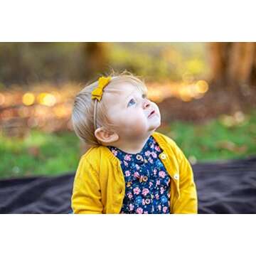 Fall Baby Girl Mini Bows - Soft, Handmade Baby Headbands