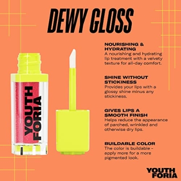 Youthforia Dewy Gloss - Vegan Hydrating Lip Oil